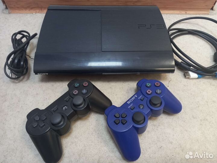 PS3 слим 320GB 45+ игр