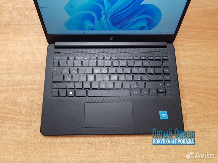 Ноутбук HP 14, Celeron N4500, DDR4, UHD, Гарантия