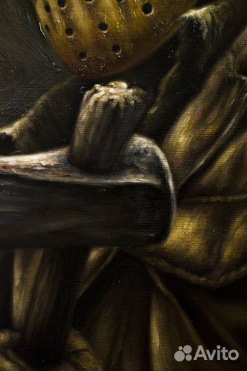 Картина Джейсон Пятница 13 масло живопись