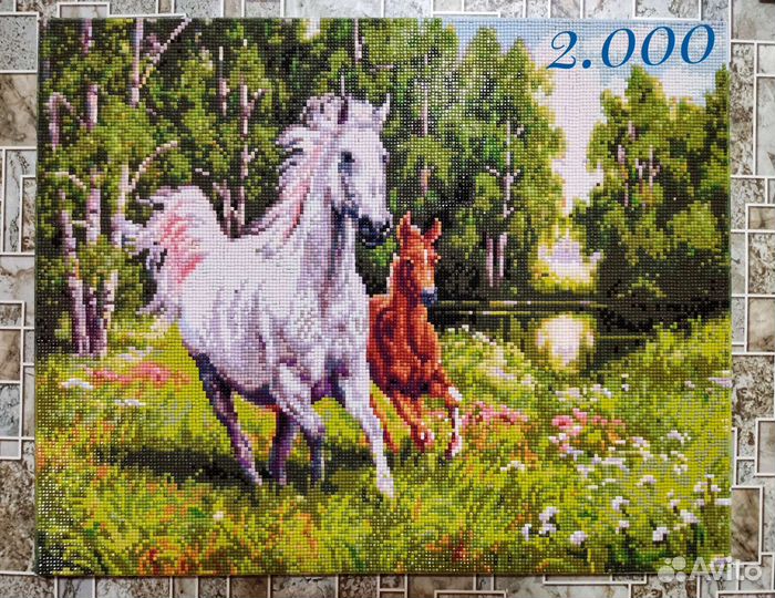 Алмазная вышивка готовая работа