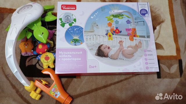 Музыкальный мобиль на кроватку с проектором
