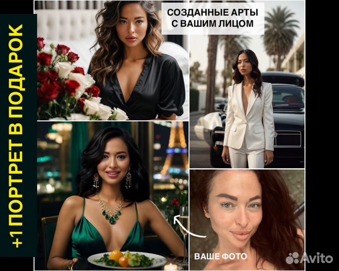 Волшебные арты по фото, аватар в нейросетях