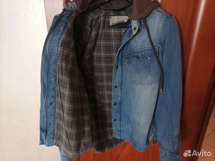 Мото экипировка куртка джинсовая