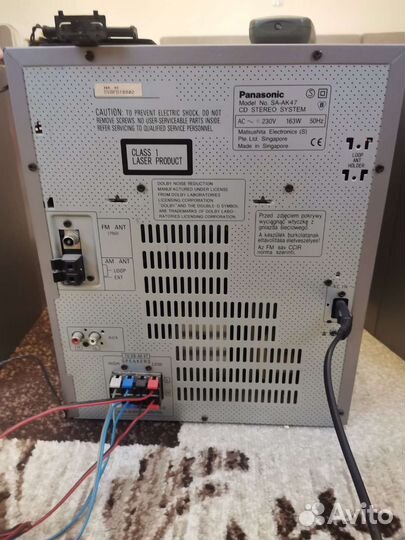 Музыкальный центр Panasonic sa ak47
