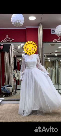 Свадебное платье 42 44 новое