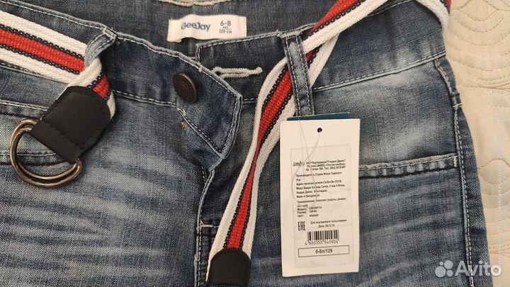 Шорты джинсовые 6-8л р128