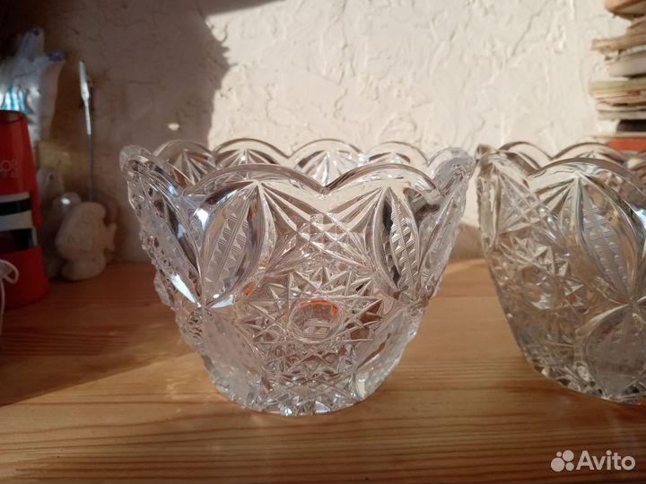 Салатник советский хрустальный