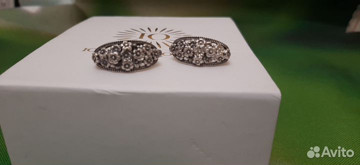 Серебряные серьги СССР