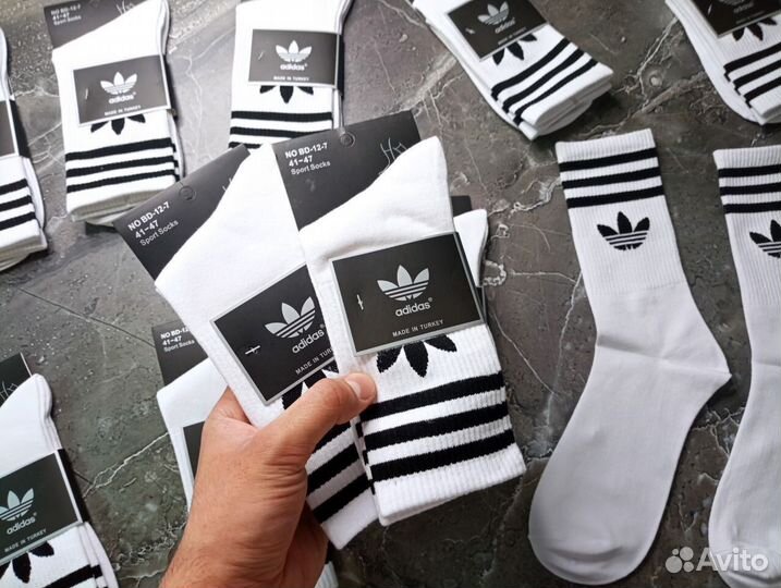 Носки nike высокие белые