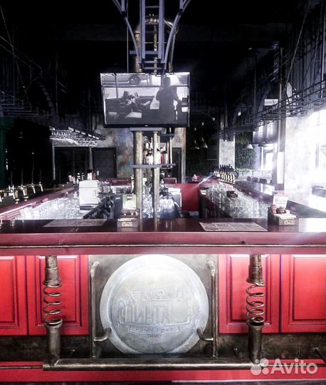 Барная стойка для приемной из искусственного камня