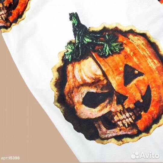 Спортивные штаны NO name Хэллоуин С принтом тыква 44(XS/S)