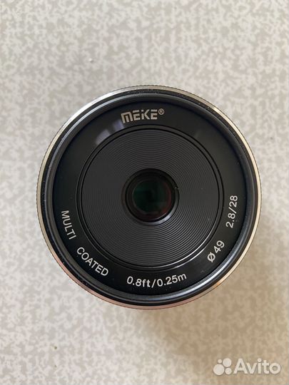 Объектив meike 28mm f2.8 fuji