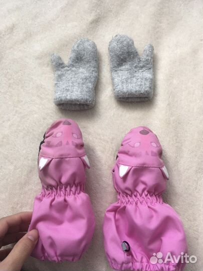Варежки детские на девочку