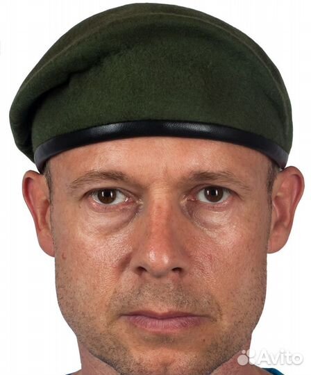 Берет бесшовный оливковый