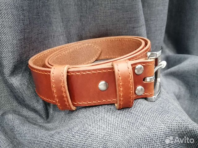 Ремень мужской кожаный