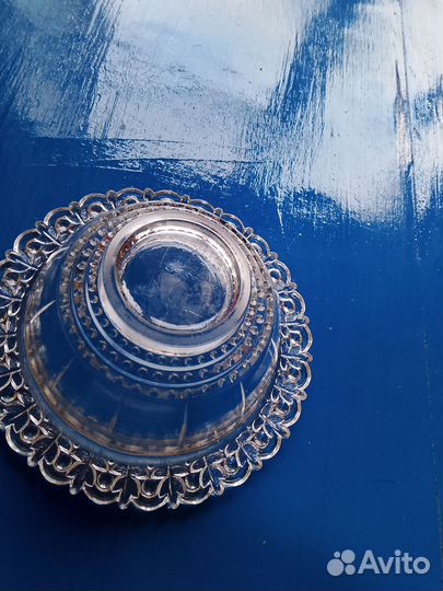 Ажурная миниатюрная конфетница СССР