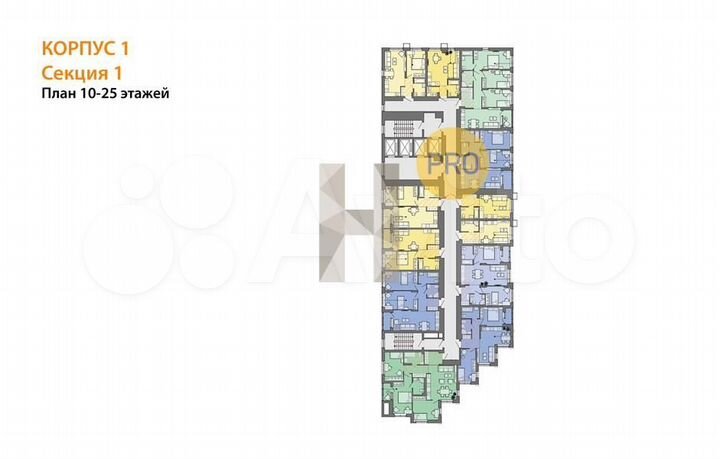 2-к. квартира, 69,6 м², 25/26 эт.
