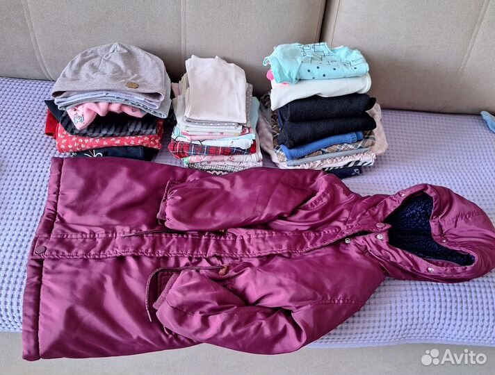 Вещи пакетом для девочки 110-122