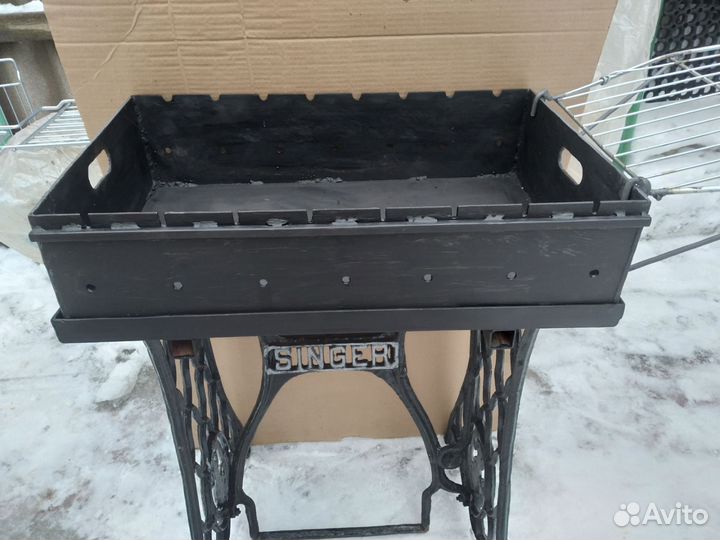 Мангал и дровница