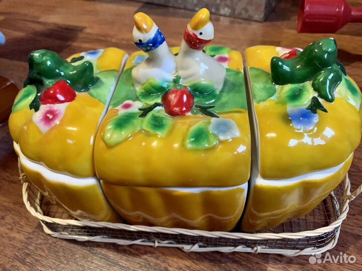 Набор керамический для кухни специй или бспеций