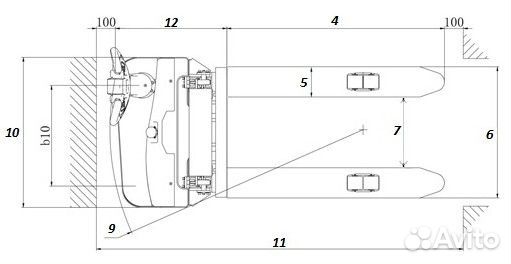 Самоходный Штабелер JAC - 1500 кг (новый)