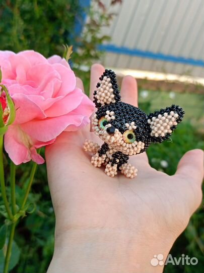 Амигуруми из бисера чихуахуа