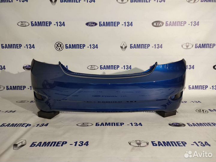 Бампер hyundai solaris 1 задний синий