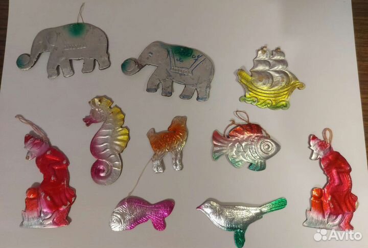 Елочные игрушки картонаж