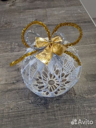 Новогодние украшения шары ручной работы