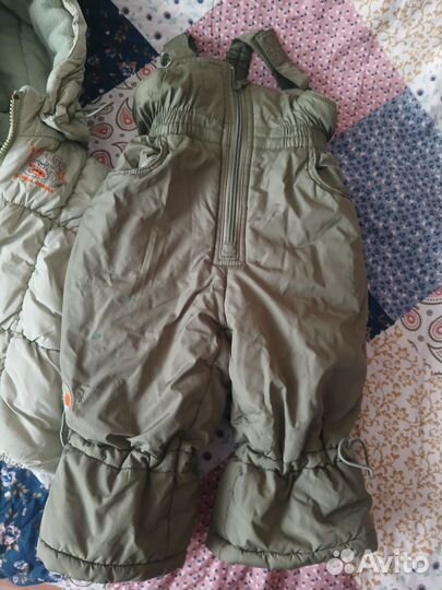 Зимний комбинезон для мальчика р.74