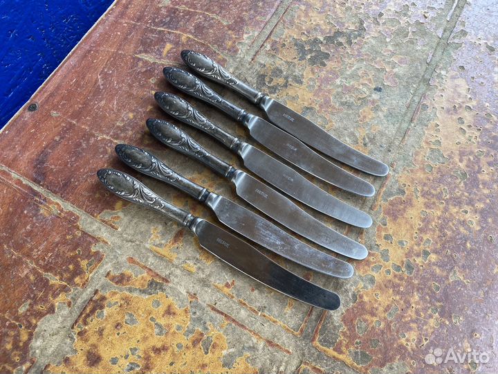 Ножи столовые мельхиор СССР
