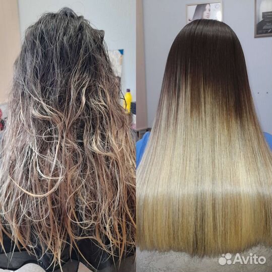 Кератиновое выпрямление, ботокс для волос