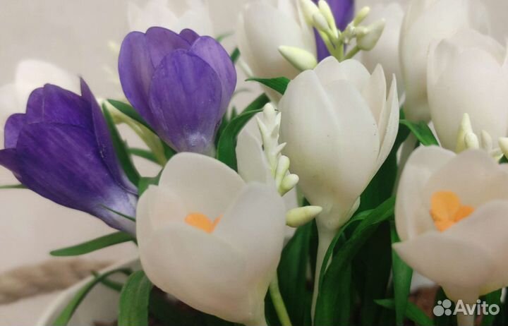 Цветы из холодного фарфора