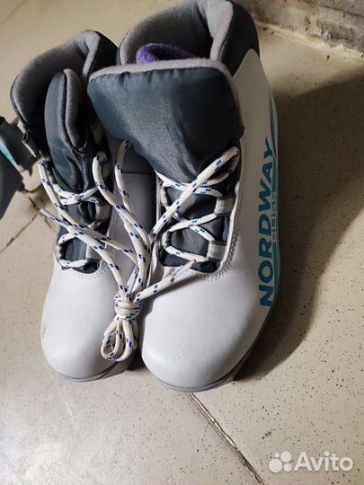 Лыжи беговые детские 160 комплект с ботинками