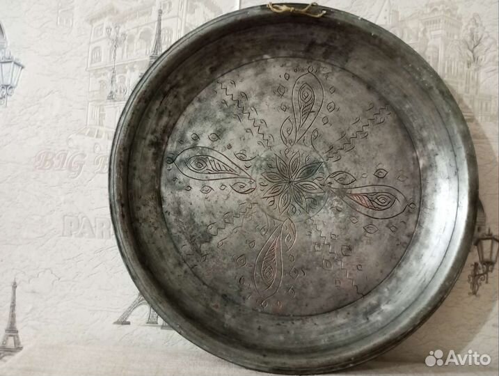 Подносы маленькие медные старинные