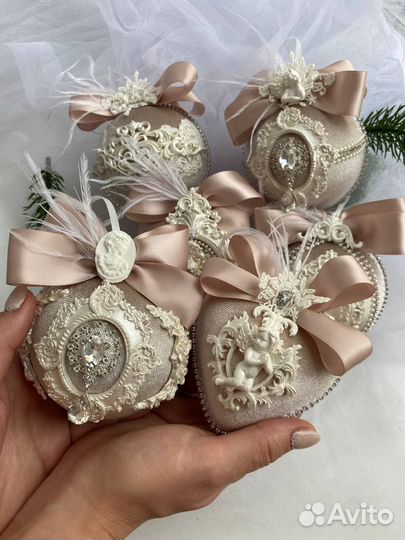 Новогодние шары ручной работы