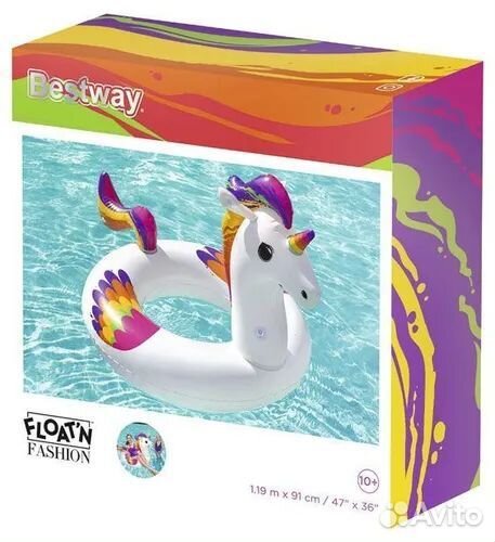 Надувной круг единорог