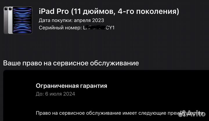 iPad Pro 11 2022 M2 128Gb + Pencil 2 + UAG идеал