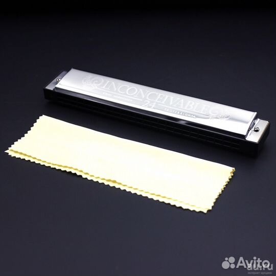 Новая губная гармошка 24 отверстия, 48 язычка Тон