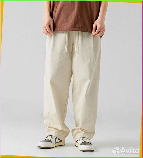 Карго брюки широкие (качество premium)