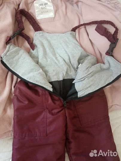 Куртка и полукомбинезон для девочки зима 110-116