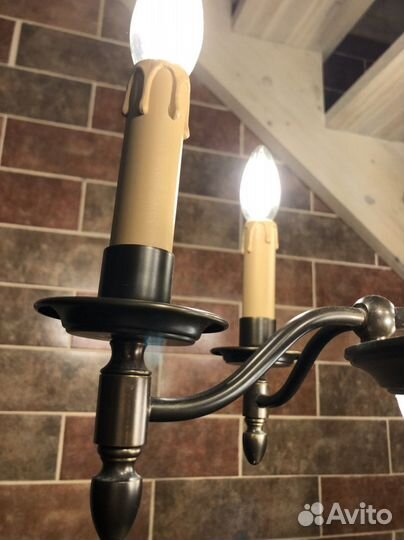 Люстра латунь