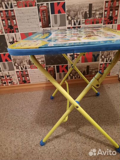 Стол детский раскладной пушистая азбука ника kids