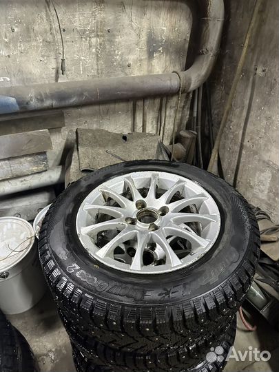 Литые диски на зимней резине r14 185/65/14