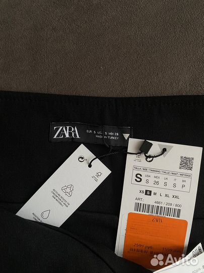 Черная юбка zara