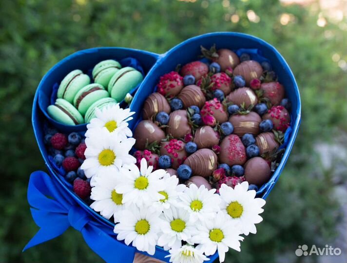 Клубника в шоколаде сердце