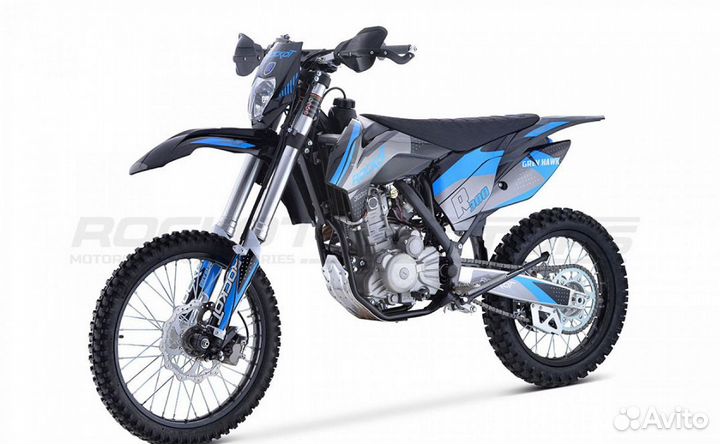 Мотоцикл кроссовый rockot R300 grey hawk