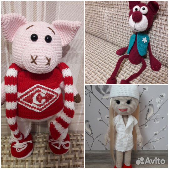 Вязаная кукла или игрушка на заказ