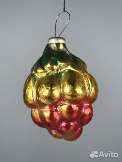 Елочная игрушка виноград гроздь СССР