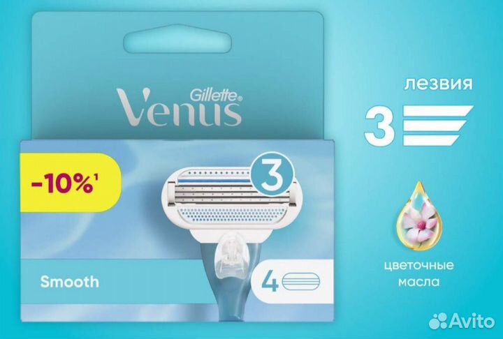Сменные кассеты для бритвы Gillette Venus